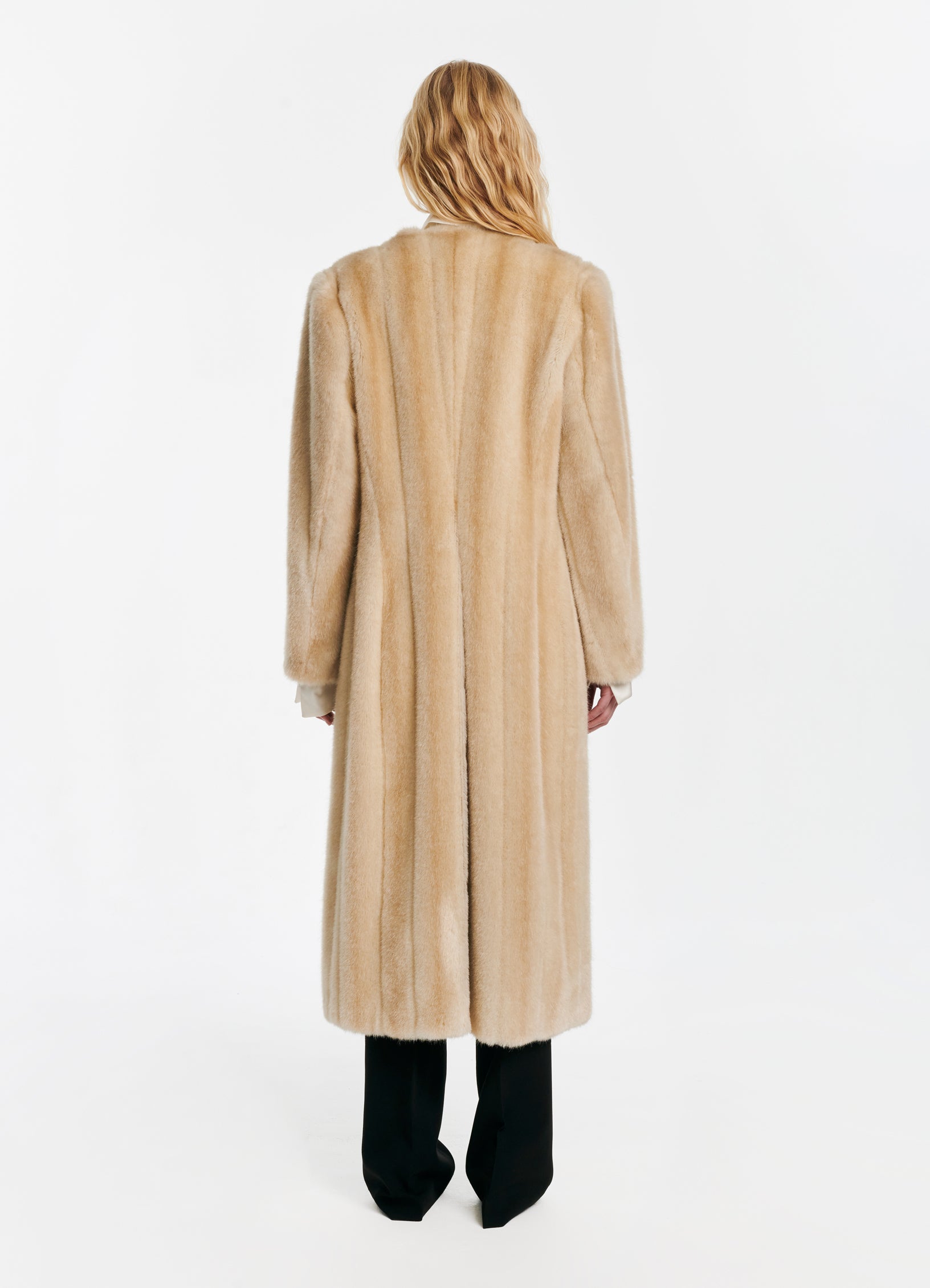SLOBE IENA Mink Fake fur Coat ベージュ Cream Mink Fur Jacket - 100% Real Fur - Haute Acorn
