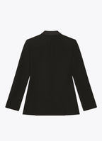 Black SCHOENBACH double-breasted blazer, back view