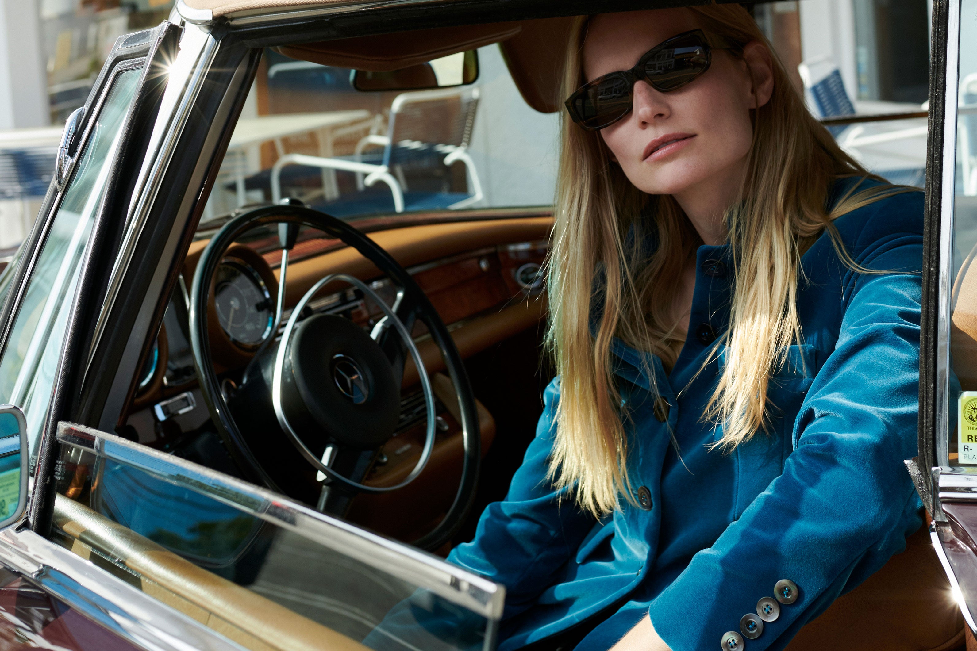 SCHOENBACH velvet blazer editorial Shelter Island Hamptons