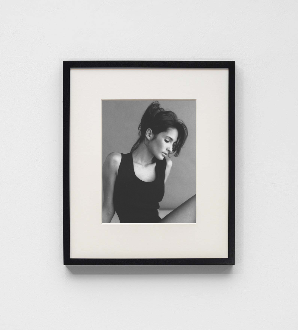 SCHOENBACH womenswear editorial portrait featuring a minimalist black dress