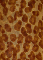 Close up of a ozelot fabric in silk