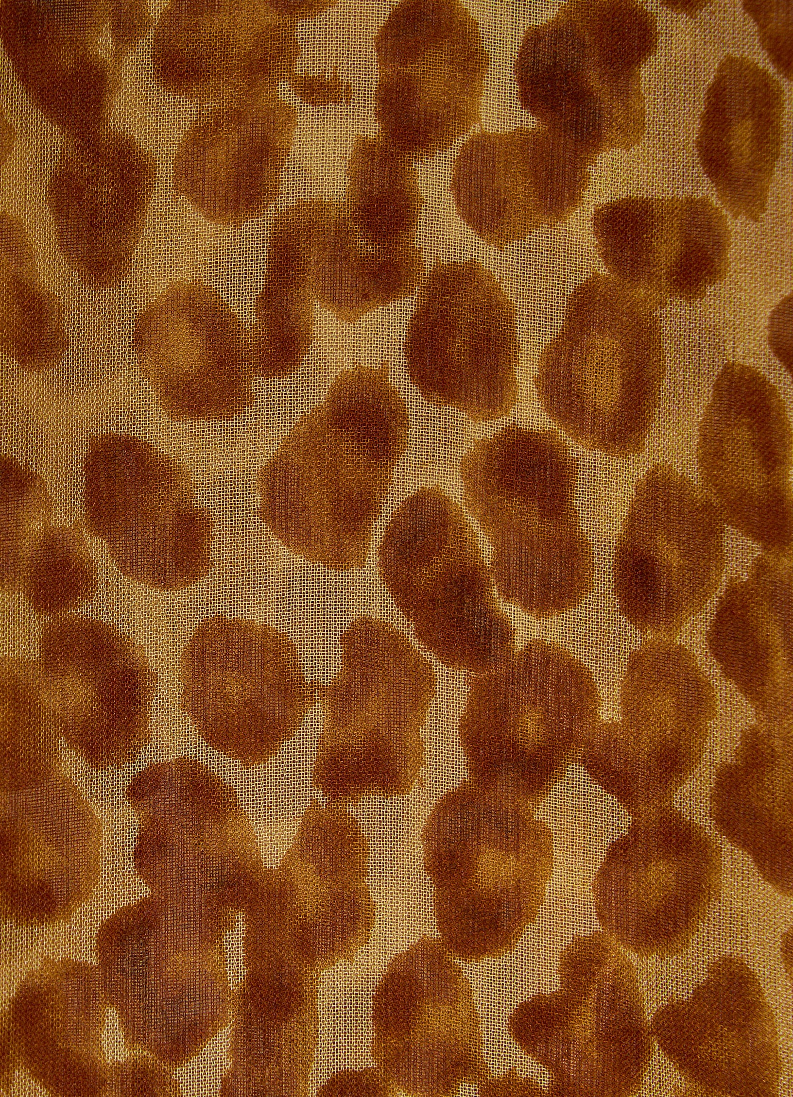 Close up of a ozelot fabric in silk
