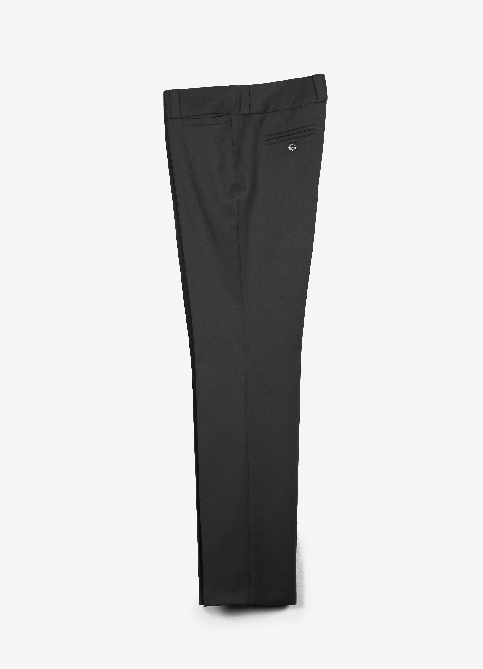 SCHOENBACH princess virgin wool trousers in black, front view