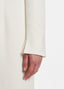 SCHOENBACH stretch jersey shift dress in white, cuff detail